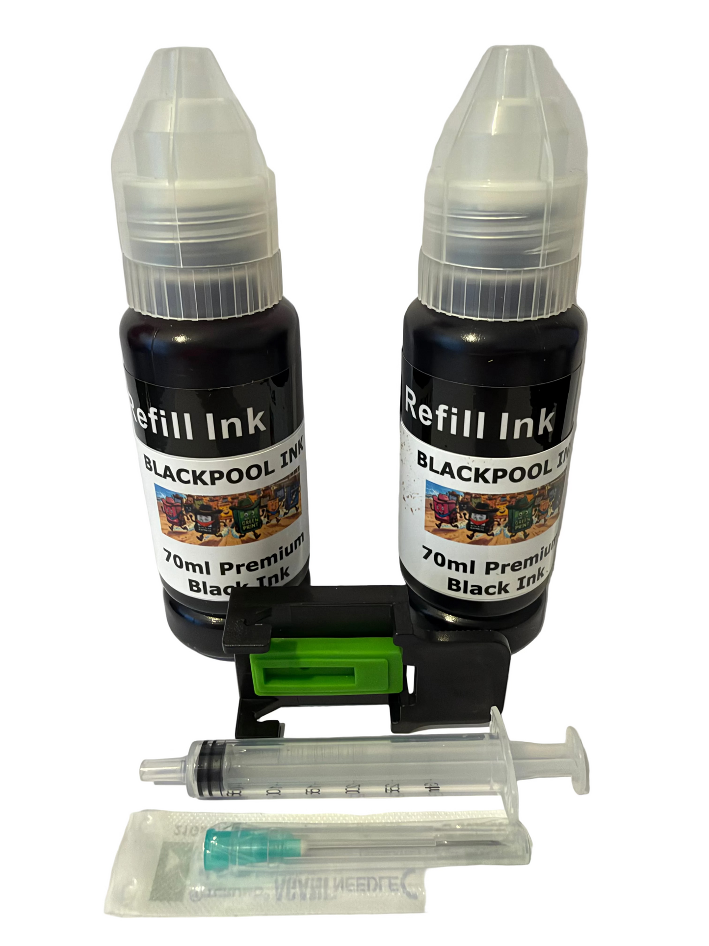 Canon 560 560XL 575 575XL Ink Refill Kit + Custom Priming Tool & Premium Ink