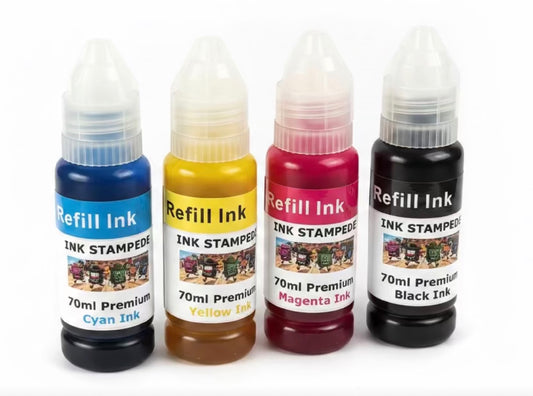 PREMIUM INK *REFILL - 70ML EACH BLACK, CYAN, MAGENTA & YELLOW