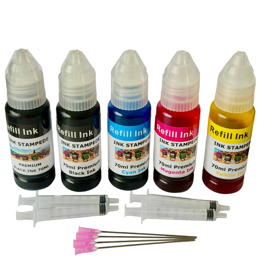 CANON 580/581 PRO-DRIP BLACK & COLOUR INK REFILL KIT WITH 350ml INK FOR CANON CARTRIDGES