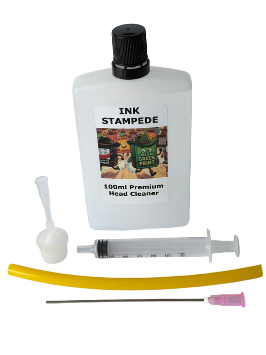 PRINTER HEAD CLEANER FOR CANON PIXMA PRINTERS - 100ml PREMIUM UK MANUFACTURED HEAD CLEANER